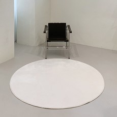 HANIL CARPET 柔軟觸感短毛防水圓形地毯