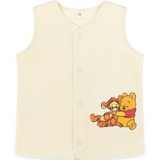 milk mile 童款迪士尼聯名小熊維尼與跳跳虎刺繡天鵝絨背心