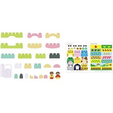 anuri 創意嬰兒積木玩具, 1個, 混合顏色