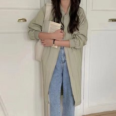 페이퍼먼츠 데일리 노멜리 롱 집업 사파리 06955