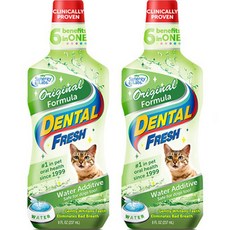 DENTAL FRESH 潔牙白 原味貓用口腔清潔劑, 237ml, 2個