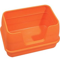 딩동펫 이지클린 접이식 고양이 화장실, 오렌지, 1개
