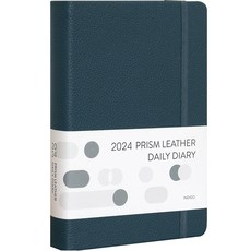 indigo 2024 Prism皮革日常日期型 B6 32開 日常日記, 森林