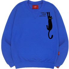 L.LAMO 男款 3M 黑貓 大學T