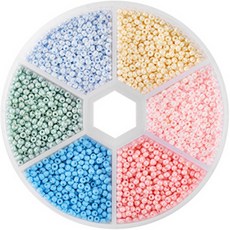 알로데 형형색색 비즈 공예 DIY키트 세트 2mm, TYPE 01, 1세트