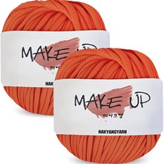 NAKYANG Makeup 毛線 100g, 411深橘色, 2個