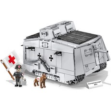 COBI 坦克 STURMPANZERWAGEN A7V 樂高相容積木 2989, 混色