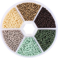 Alode 五顏六色串珠工藝DIY套組 2mm, TYPE 13, 1套