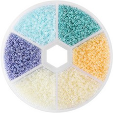 Alode 五顏六色串珠工藝DIY套組 2mm, TYPE 04, 1套