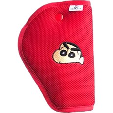 Shinchan 蠟筆小新 兒童位置調整安全帶護套, 紅色, 1個