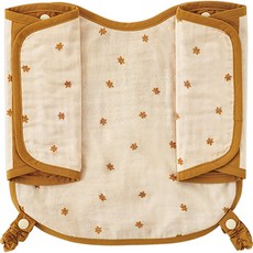 Bamboo Bebe 叢林嬰兒背帶口水巾多合一套組, 花朵沙色, 1組