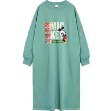 女款春秋季米奇圖案連衣裙