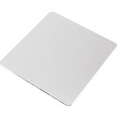 NAHARO 鋁製鋼質迷你滑鼠墊, 銀色, 1個