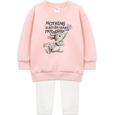 Golden Rabbit 兒童春秋D款媽媽親子大學T上下套裝