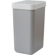 가쯔 원터치 프리미엄 사각 휴지통 10L, 그레이, 1개