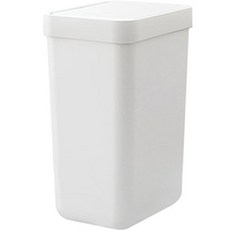 가쯔 원터치 프리미엄 사각 휴지통 10L, 올화이트, 1개
