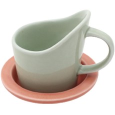 Dalsogeum 手把紙杯架杯墊組, 淺綠色, 珊瑚色, 1套