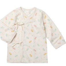 withorganic 恐龍印花純棉長袖肚衣