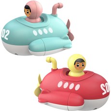 Ytzone愉快的沐浴旅行潛水艇 2種組, 藍紅
