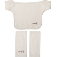 with organic 孩童圍兜口水巾+背帶口水巾 2條組, 基本款, 1組