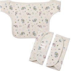 with organic 孩童圍兜口水巾+背帶口水巾 2條組, 飛龍款, 1組