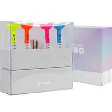 XNELLS Control高爾夫球座 螢光Plus 4種+Diamond Wings X系列球套 3入組, X5白色