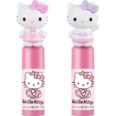 ATEX Hello Kitty護唇膏 草莓香 2種組 3.8g, 1組