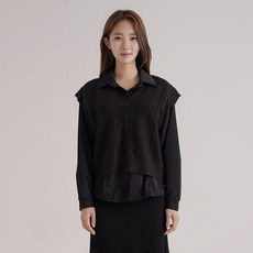 Gembling 女性學院風V領針織背心