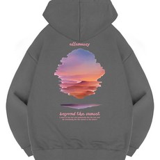 ELLENASSY 晚霞寬鬆連帽T恤