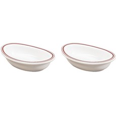 Syracuse CHINA 楓葉橢圓醬料碗 10cm, 線條棕, 2個