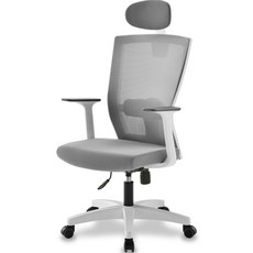 지엠퍼니처 켈빈 메쉬 컴퓨터 사무용 의자, 셀틱 단럭킹(대) 화이트, 1개