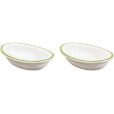 Syracuse CHINA 楓葉橢圓醬料碗 10cm, 舒適綠, 2個