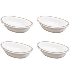 Syracuse CHINA 楓葉橢圓醬料碗 10cm, 舒適灰, 4個