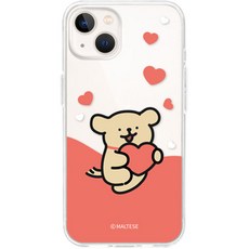 몰티즈 해피 클리어 젤리 휴대폰 케이스