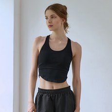nokjok 女性瑜珈皮拉提斯Lilia一體成型無袖背心