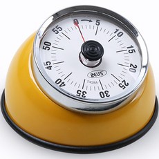 ZEUS Kitchenware 類比廚房計時器 60分鐘, 1個, 黃色