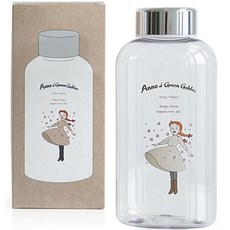 Flyingwhales 紅髮安妮橢圓水瓶, 500ml, 花風