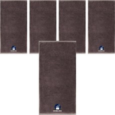 Songwol 松月 Bowling Bowling 俱樂部運動毛巾, 深棕色, 5個