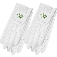 BRENCE 女用 Logo SEOUL 高爾夫手套 雙手用, 綠色, 2套