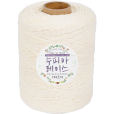 털실나라 수피아 레이스 미니콘 대용량 코튼 코마면사 뜨개실 200g, 244 크림, 1개