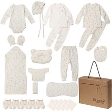 withorganic 孩童龍印花純棉衣物用品禮盒組