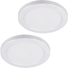 WONHA 固定式燈具 Edge 圓形 LED吸頂燈 20W 220 x 18 mm, 白色(晝光色), 2個