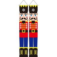 Artyhome 聖誕派對門飾長掛旗 TYPE03 2入, 混合色