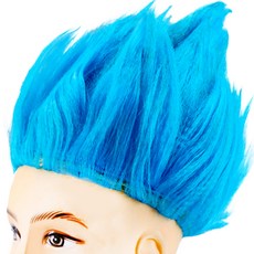 STUPID 超級賽亞人Cosplay假髮, 1個, 藍色