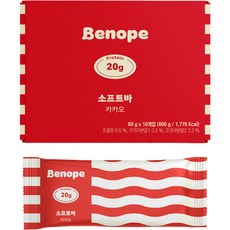 Benoff 軟棒蛋白棒可可 10 便士, 10g, 1個