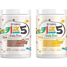 SungPoong 孩童維他命含鈣鋅補充蛋白粉 巧克力口味 300g+香蕉口味 300g組, 1組