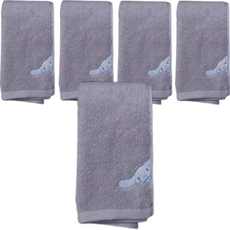 YOUNGSHIN TOWEL 三麗鷗角色 洗臉毛巾 170g pani-ys-0801, 銀色, 5個