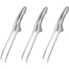 Kitchen-Art Veni 不鏽鋼立式燒烤夾, 銀色, 3支