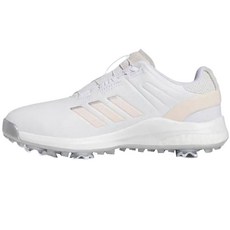 adidas 女款 Equipment BOA 高爾夫球鞋 IF3051, 白色 + Wonder Quartz