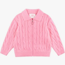 MARI N MORI 兒童Mellow翻領針織拉鍊開襟衫